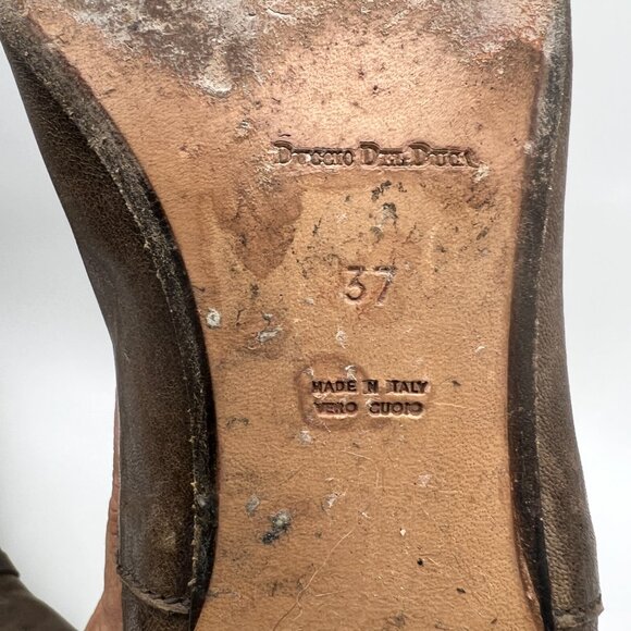 Duccio Del Duca Milano Italian Leather Riding Boots Size 37/6.5 - Picture 8 of 13